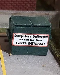 Osborn Model Kits - N Garbage Dumpster 4pk - 3132