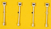 JL Innovative Design - HO Custm Whistle Sign Set(4) - 833