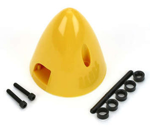 Dubro Products - 1-1/2' Yellow Spinner - 263 Dubro Products - 1-1/2' Yellow Spinner - 263