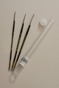 Atlas Brush Co. - Red Sable 10/0-5/0-0 3pcSet - RED
