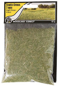 Woodland Scenics - Static Grass Light Grn 7mm - 623