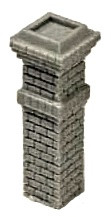 Bar Mills - HO Chimney 1' 3pk - 2033