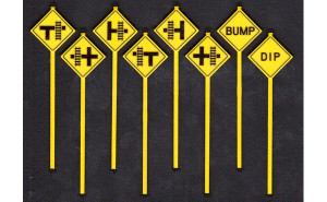 Tichy Train Group - O Misc Warning Signs - 2075