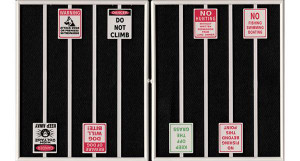 Tichy Train Group - O Assorted Warning Signs 8pcs - 2100