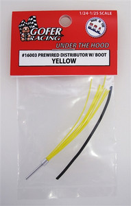 Gofer Racing Model Decals - Wired Distributor w/boot Yello - 16003 Gofer Racing Model Decals - Wired Distributor w/boot Yello - 16003