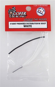 Gofer Racing Model Decals - Wired Distributor w/boot White - 16007 Gofer Racing Model Decals - Wired Distributor w/boot White - 16007