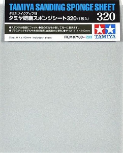 Tamiya Paint - Hobby Kits - Sanding Sponge Sheet 320 - 87163
