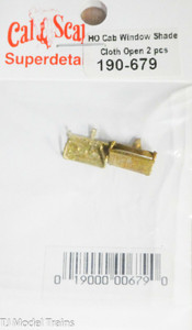 Cal-Scale Train Parts - Ho Cab Window Shade Open 2pc - 679