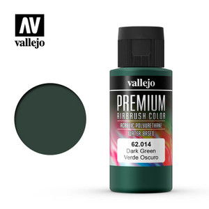 Vallejo Acrylic Paints - Premium Color Dark Green 60ml - 62014