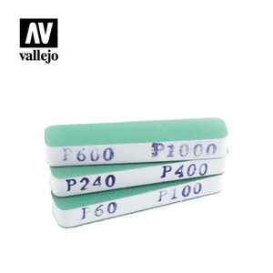Vallejo Acrylic Paints - Flexisander Dual Grit x3 90x19x12mm - 4002