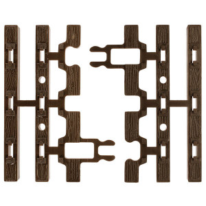 Atlas O Scale Trains - 3rail Snap Lock Clips Wood Tie - 6057
