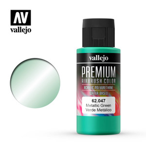 Vallejo Acrylic Paints - Premium Color Metallic Green 60ml - 62047