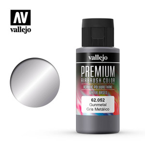 Vallejo Acrylic Paints - Premium Color Gunmetal 60ml 1pc - 62052
