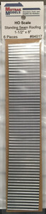 Motrak Models - HO Standing Seam Metal Roof 3p - 84017