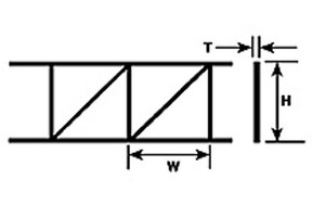 Plastruct - Owt-202 2pk Cellform Truss 7/3 - 90932