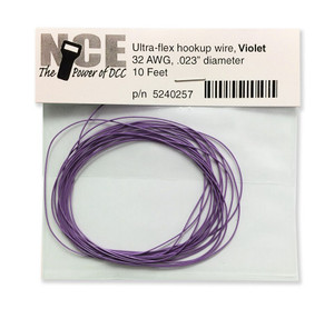 NCE Power for DCC - 32 Awg Vio 10' - 257