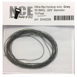 NCE Power for DCC - 32 Awg Gry 10' - 258