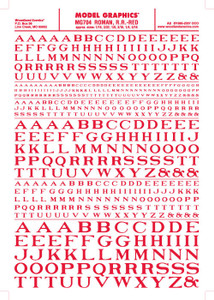 Woodland Scenics - Roman R.R. Decal Red - 704