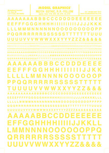 Woodland Scenics - Gothic R.R. Decal Yel - 724