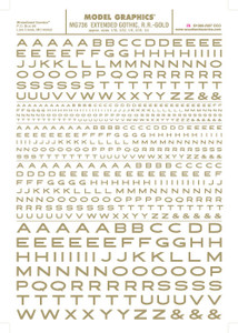 Woodland Scenics - Extended Gothic R.R. Decal Gld - 736