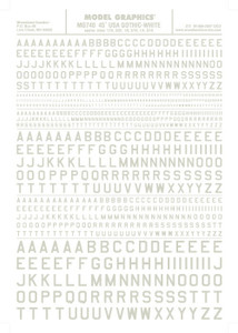 Woodland Scenics - 45deg Usa Gothic Decal Wht - 740