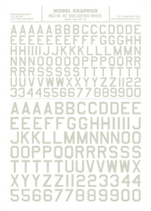 Woodland Scenics - 45deg Usa Gothic Decal Wht - 745