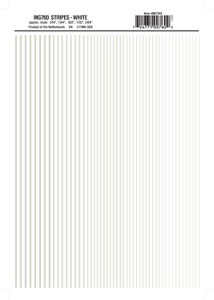 Woodland Scenics - Stripes Decal Wht .010-3/64' - 760