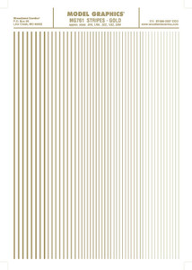 Woodland Scenics - Stripes Decal Gld .010-3/64' - 761