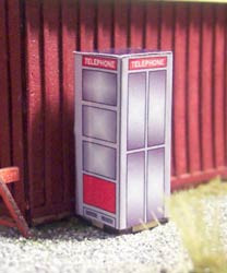 Osborn Model Kits - Ho Vintage Phone Booth 4/pk - 1088