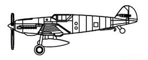 Trumpeter Models - Messerschmitt Bf-109T 1:350 - 6279