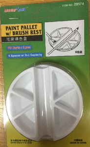 Trumpeter Models - Paint Palette 6 Well w/lid - 9974