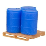 Atlas Model Railroad Co. - N 3-D Printed Scenic Barrel Pallet Set - 4002069