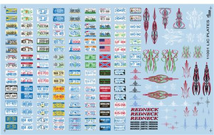 Gofer Racing Model Decals - Licence Plate Decal 1:24 New - 11001