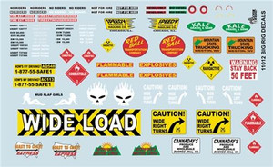 Gofer Racing Model Decals - Big Rig Decals 1:25 - 11012