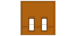 Design Preservations - Ho Street Level Rect Window - 30134