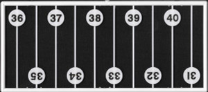 Tichy Train Group - O Milepost Signs 1 to 60 - 2095