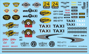 Gofer Racing Model Decals - Taxis Decals - 11059 Gofer Racing Model Decals - Taxis Decals - 11059