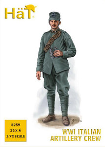 HaT Industries Figures - Ww-I Italian Artillery Crew:72 - 8259