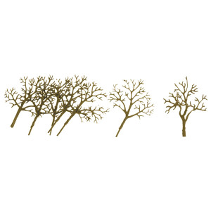 JTT Trees & Shrubs - Deciduous 3' to 4' Prem Armatu - 94126