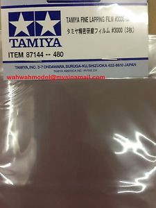 Tamiya Paint - Hobby Kits - Fine Lapping Film #3000 3pcs - 87144