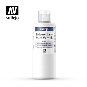 Vallejo Acrylic Paints - Polyurethane Mat Varnish 200ml 1p - 27651