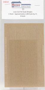 Motrak Models - N FISH SCALE SHINGLES - 14010