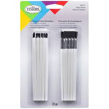 Testors Paints - Economy Brushes 20pcs - 281177