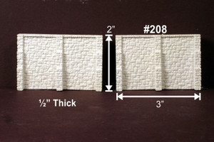 Monroe Models - N Retain'g Walls RandmStne 2pk - 208