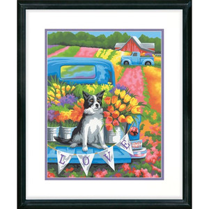 Paintworks Paint by Number - Flower Power Dog - 91775