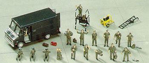 Hasegawa Models - Us Pilot/Ground Crew Set 1:72 - 35007