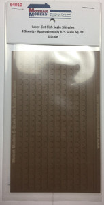 Motrak Models - S Laser Cut Fish Scale Shingle - 64010