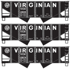 Accurail - Ho Usra Twin Hopper Virg - 25204