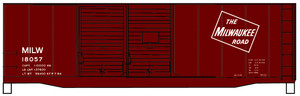 Accurail - Ho 40' Dd Steel Boxcar Milw - 36161