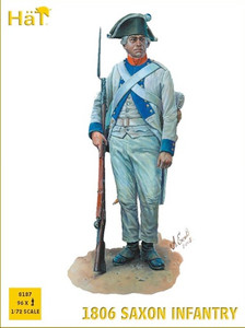 HaT Industries Figures - Napoleonic 1806 Saxon Inf 1:72 - 8187